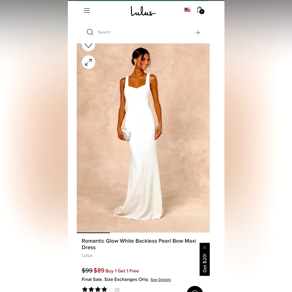 Lulus White Wedding Gown